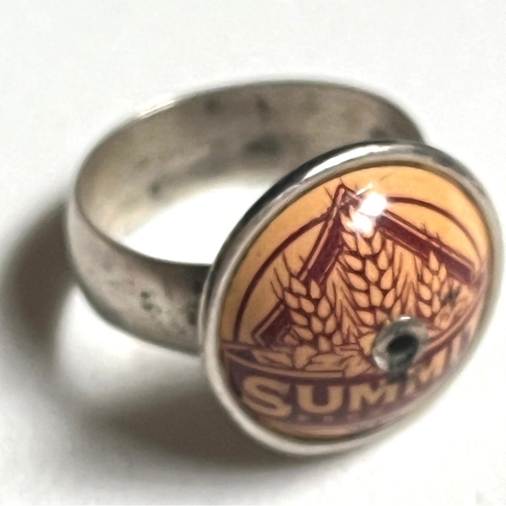Artist Designed- Silver & Steel Ring and Gold-Toned Ring- one of a kind